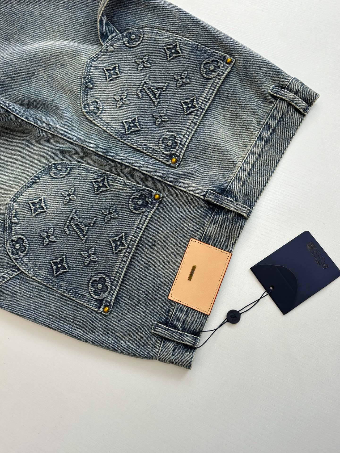 Louis Vuitton Monogram Denim Carpenter Shorts – Vintage Blue Wash