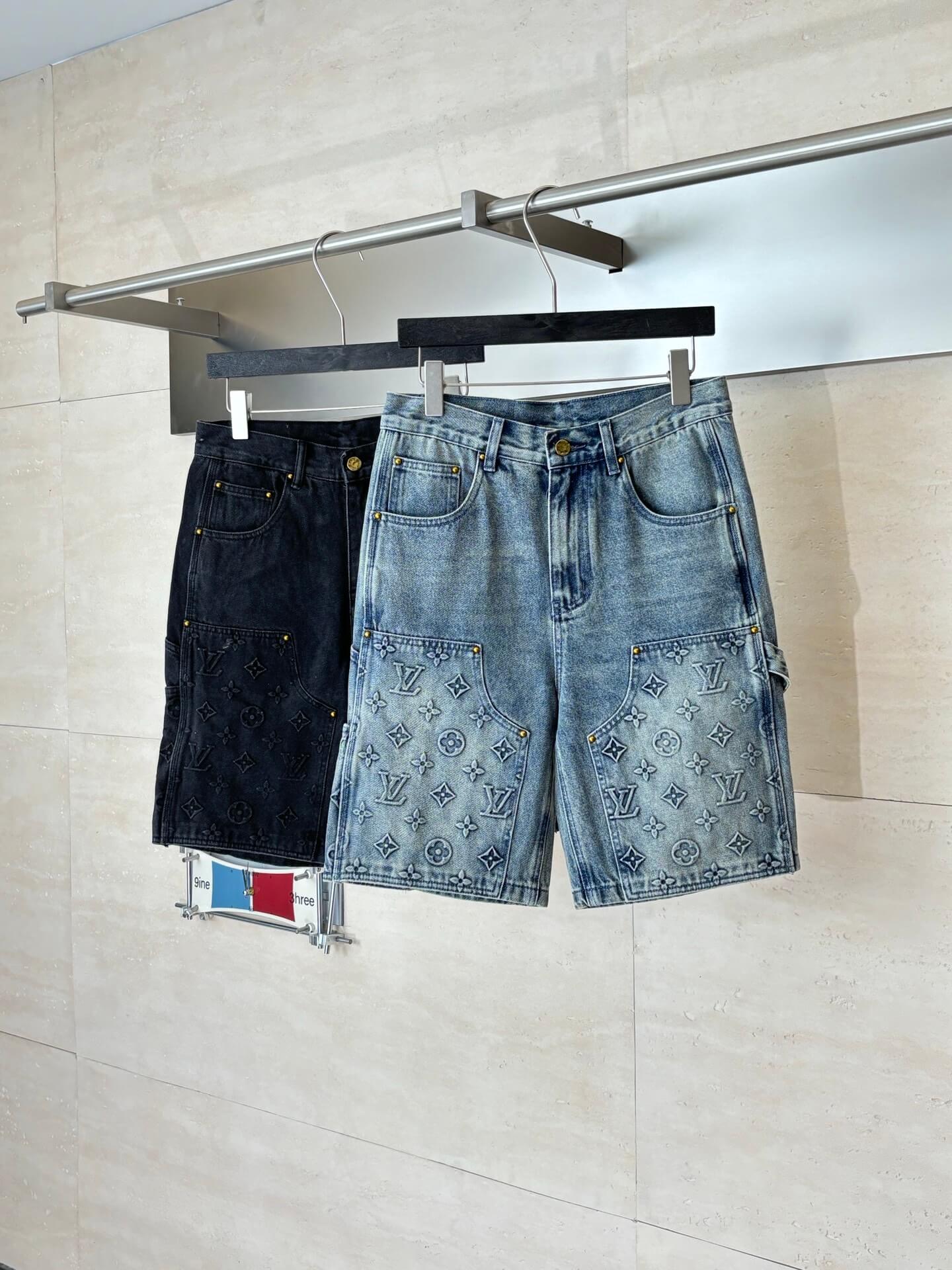 Louis Vuitton Monogram Denim Carpenter Shorts – Vintage Blue Wash