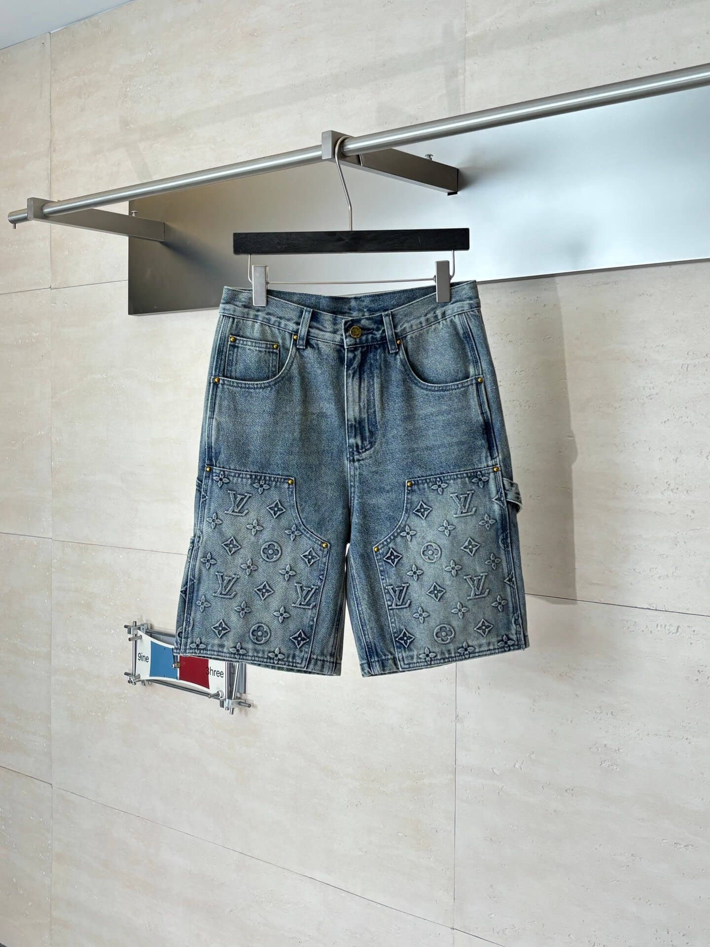 Louis Vuitton Monogram Denim Carpenter Shorts – Vintage Blue Wash