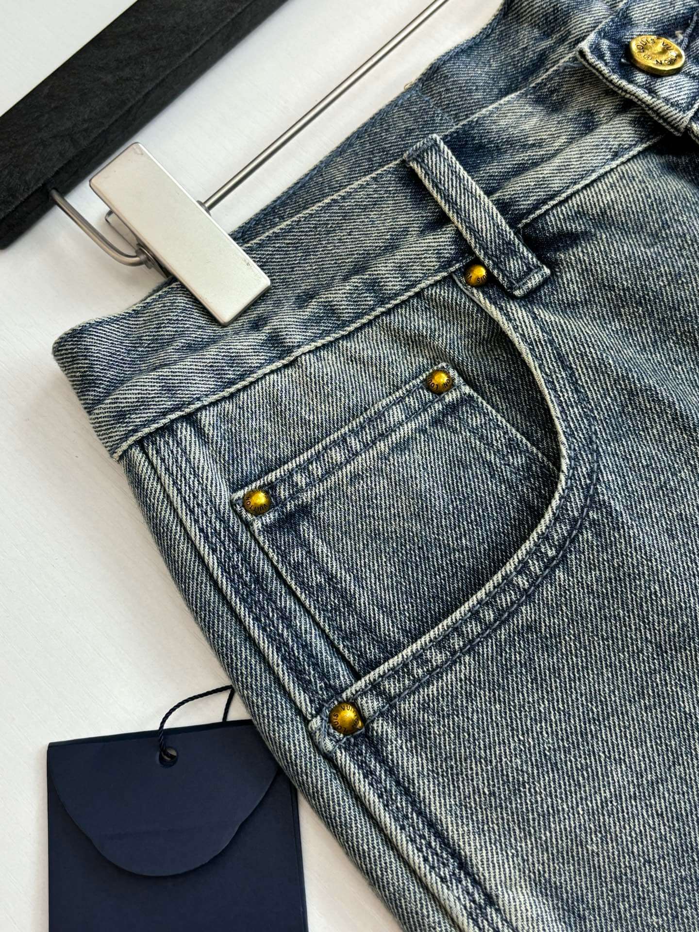 Louis Vuitton Monogram Denim Carpenter Shorts – Vintage Blue Wash
