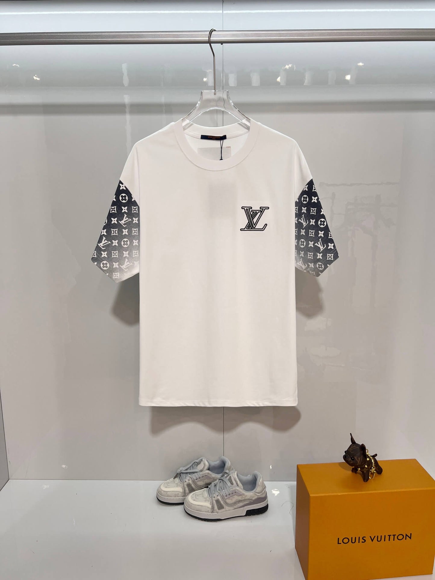 Louis Vuitton Monogram Gradient Sleeves T-Shirt – White & Black