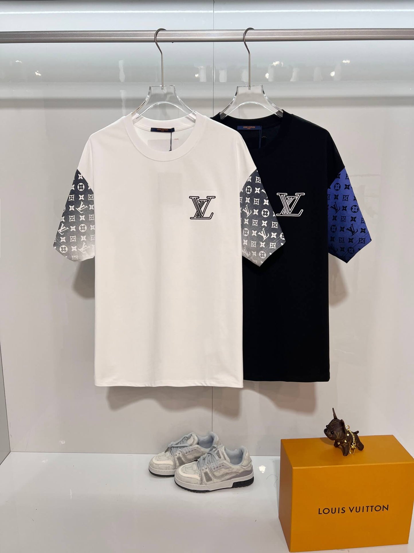 Louis Vuitton Monogram Gradient Sleeves T-Shirt – White & Black