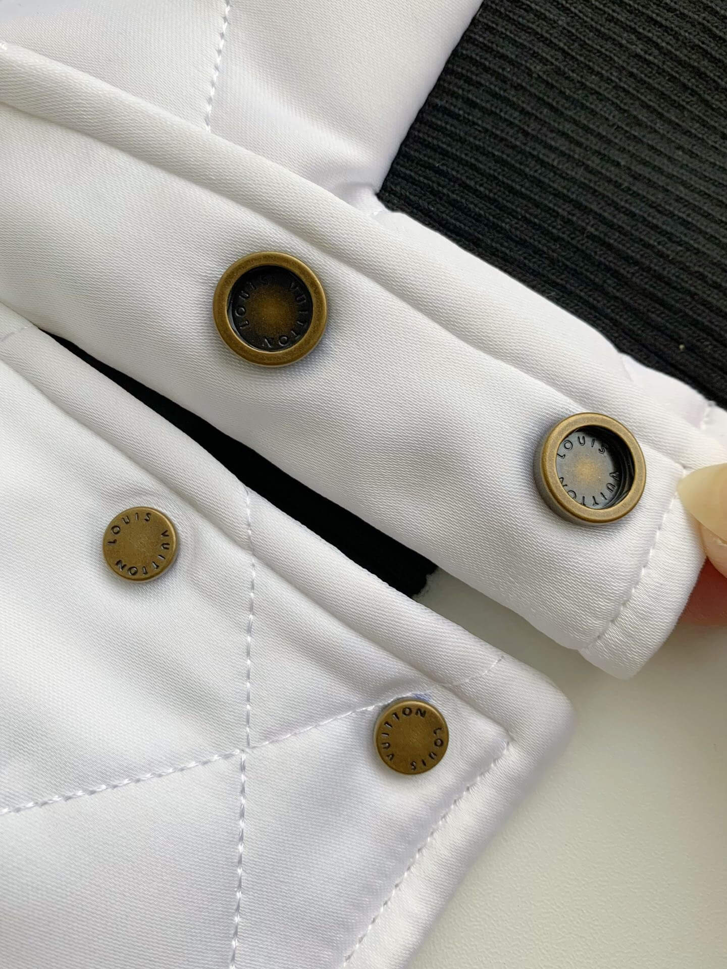 Louis Vuitton Monogram White Varsity Jacket