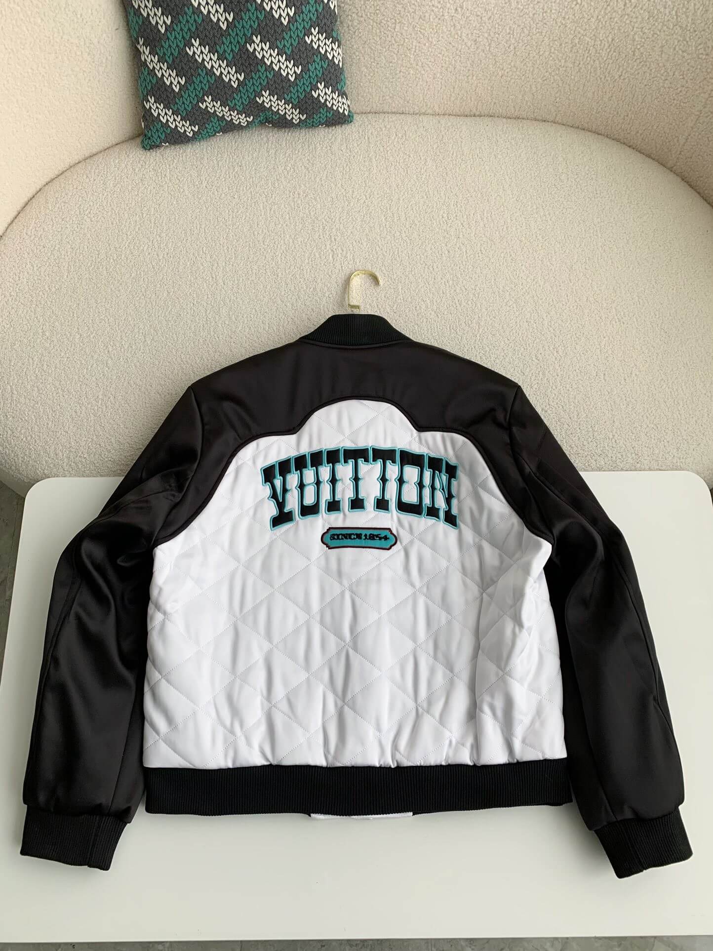 Louis Vuitton Monogram White Varsity Jacket