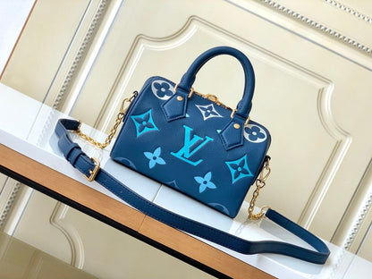 Louis Vuitton Nano Speedy bag "BLUE"