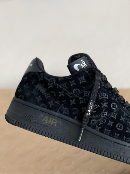 Louis Vuitton Nike Air Force 1 Low Monogram Black Sneaker