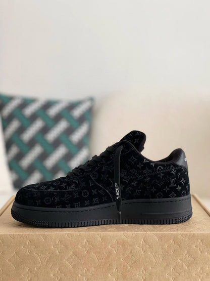 Louis Vuitton Nike Air Force 1 Low Monogram Black Sneaker