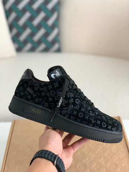 Louis Vuitton Nike Air Force 1 Low Monogram Black Sneaker