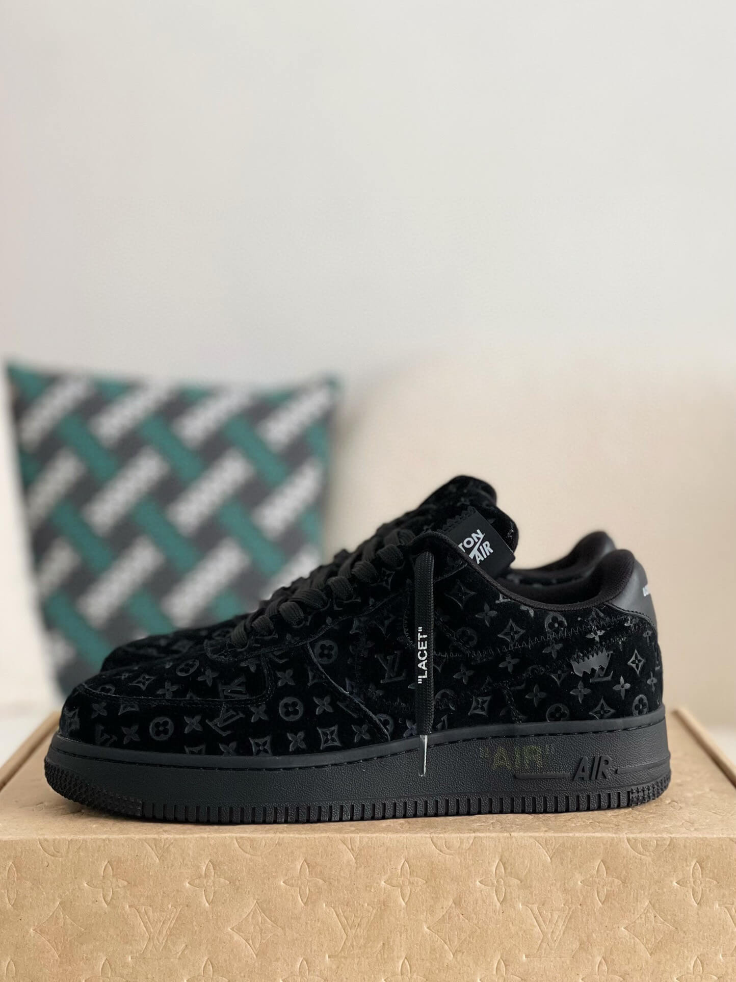 Louis Vuitton Nike Air Force 1 Low Monogram Black Sneaker