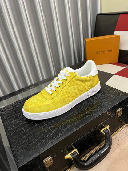 Louis Vuitton LV Custom Yellow Rivoli Sneaker