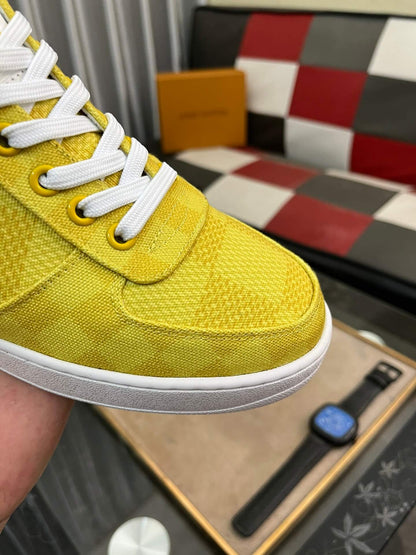 Louis Vuitton LV Custom Yellow Rivoli Sneaker