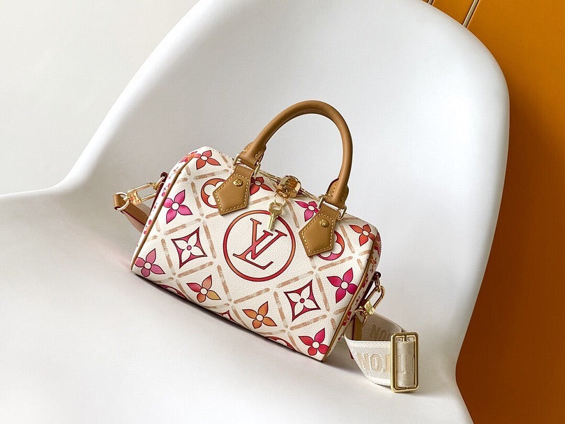 LOUIS VUITTON テーラードジャケット 34 XS アイボリー 花柄 Louis Vuitton Speedy Bandoulière 20 Monogram Canvas Floral Print