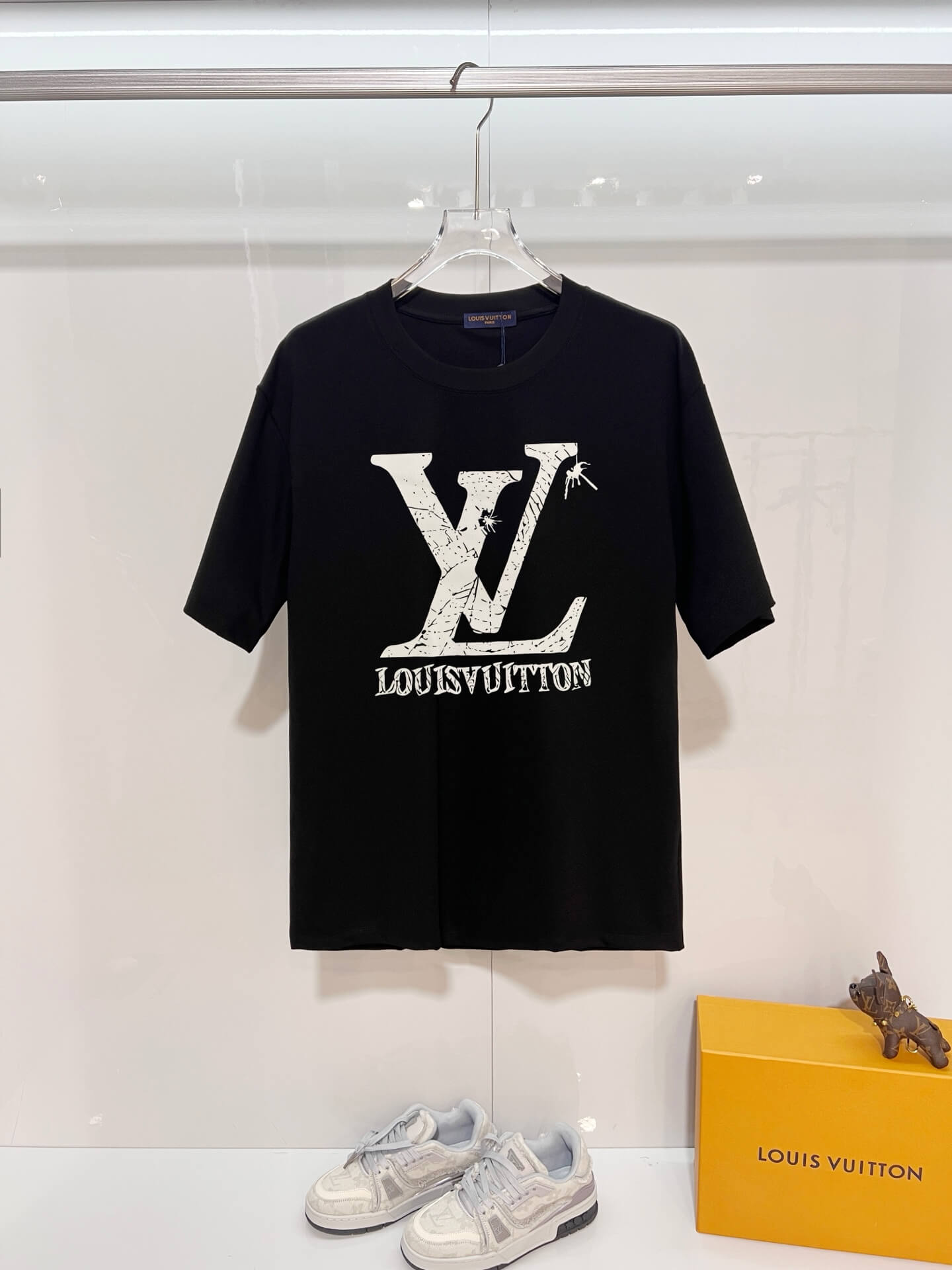 Louis Vuitton Spider Web LV Logo T-Shirt – White & Black