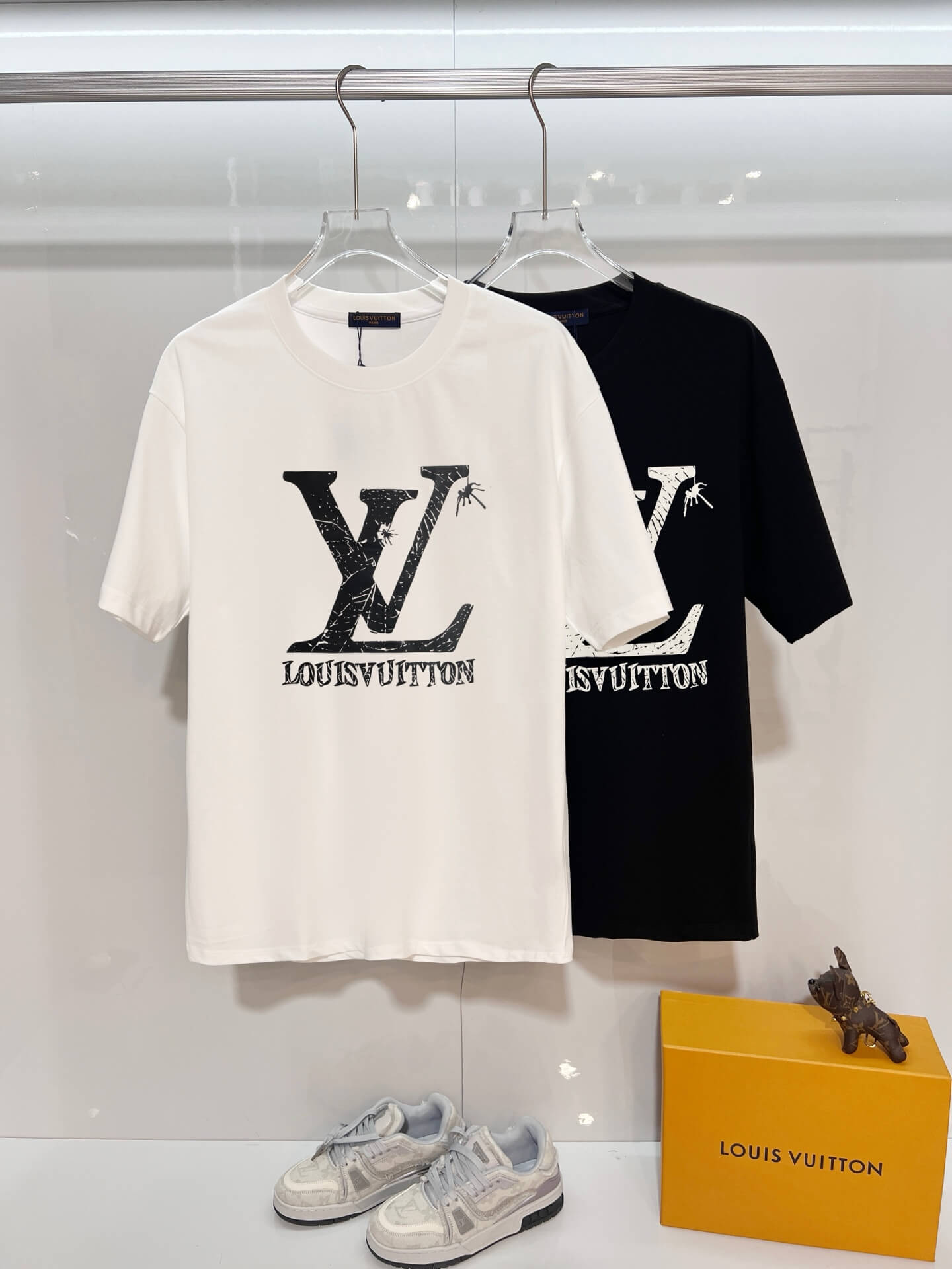 Louis Vuitton Spider Web LV Logo T-Shirt – White & Black