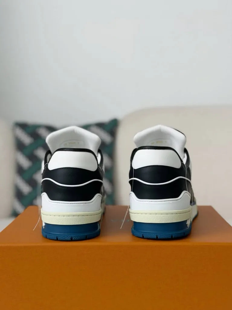 Louis Vuitton Trainer Sneaker – Black & White Calf Leather