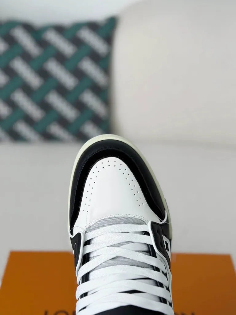 Louis Vuitton Trainer Sneaker – Black & White Calf Leather