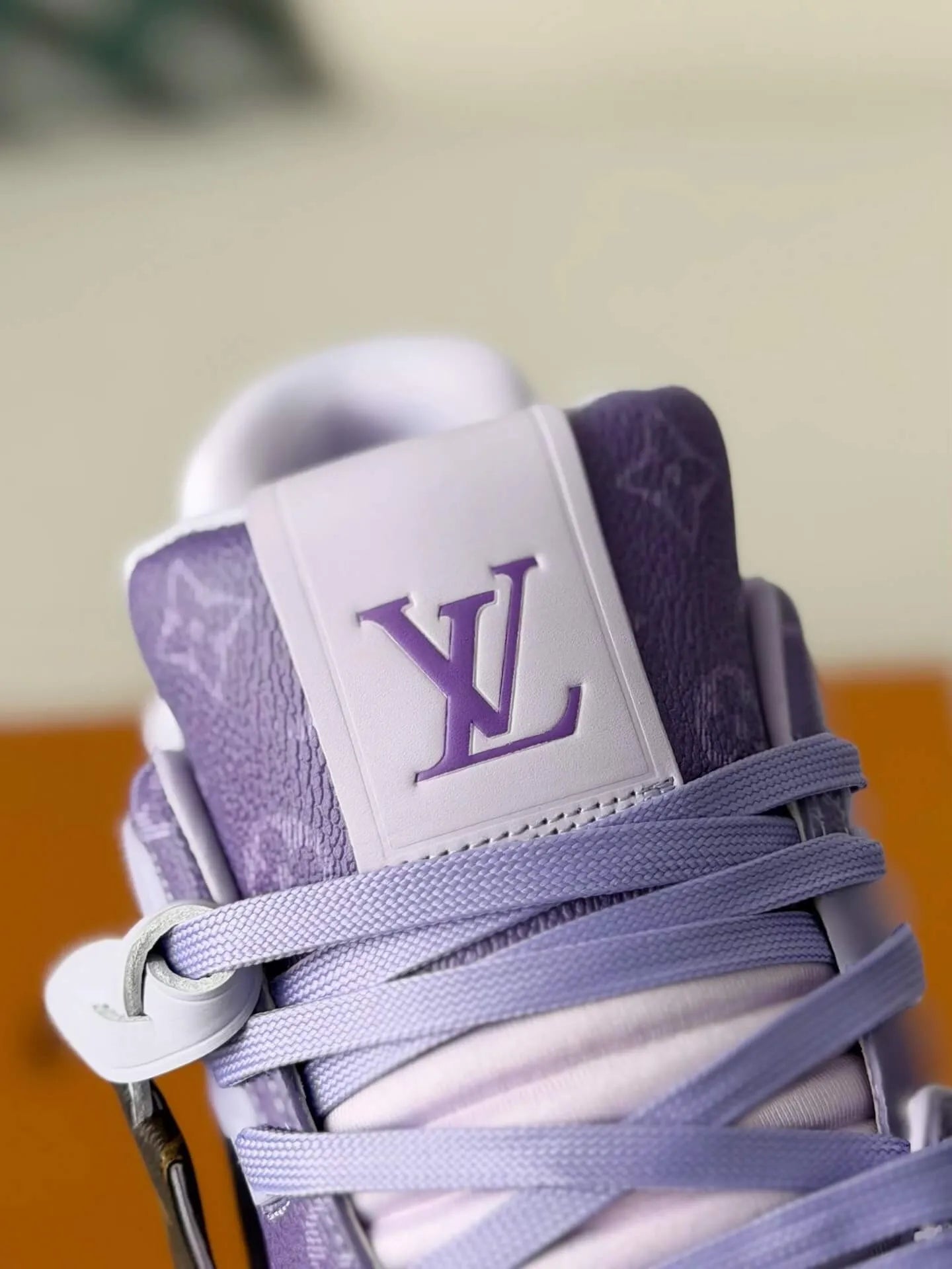 Louis Vuitton Trainer Sneaker – Purple Monogram Embossed Calf Leather
