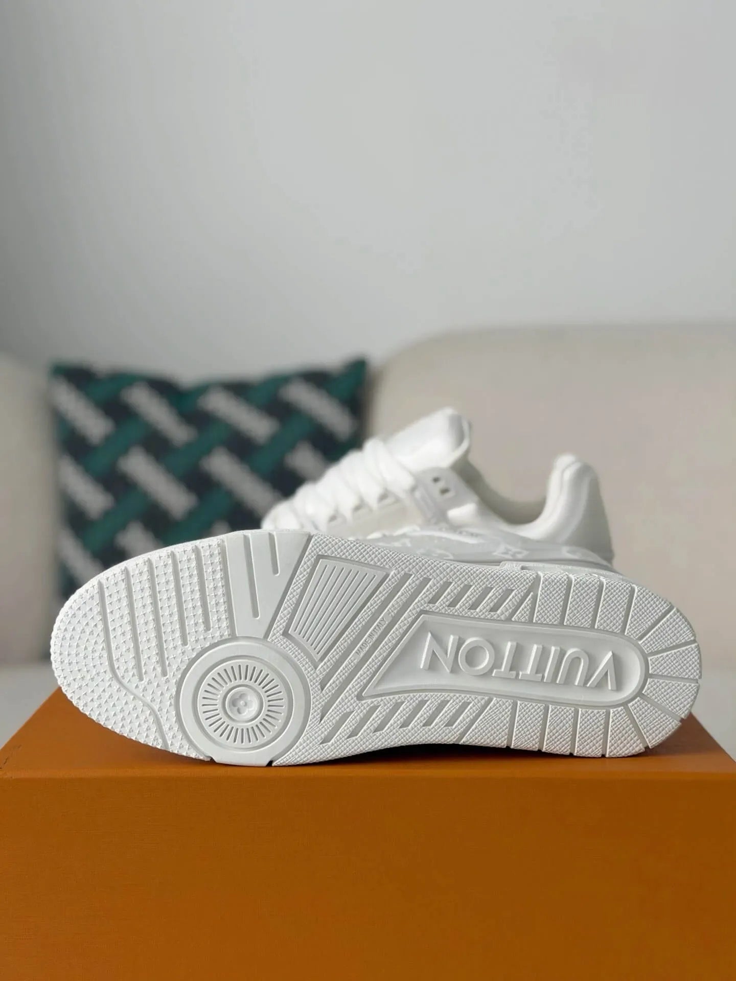 Louis Vuitton Trainer Sneaker – White Transparent Monogram