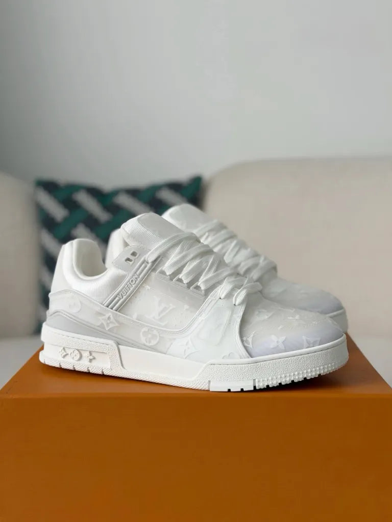 Louis Vuitton Trainer Sneaker – White Transparent Monogram