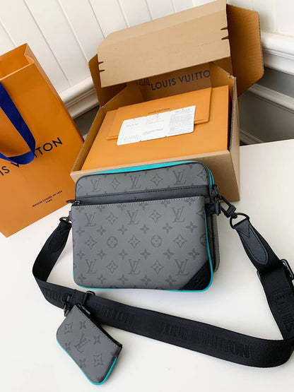 Louis Vuitton LV Trio Messenger "Turquoise Trim"