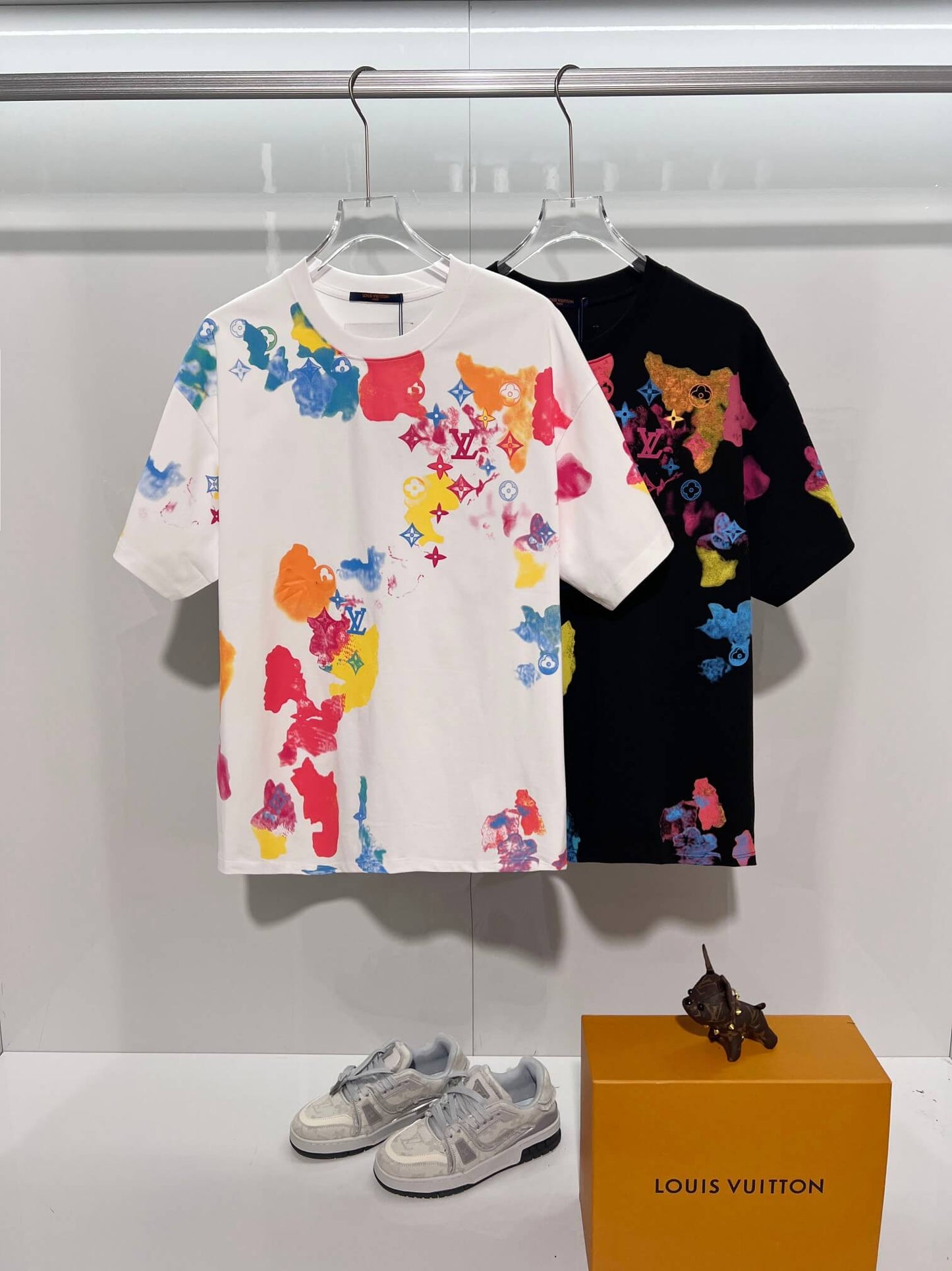 Louis Vuitton Watercolor Monogram T-Shirt – White Multicolor