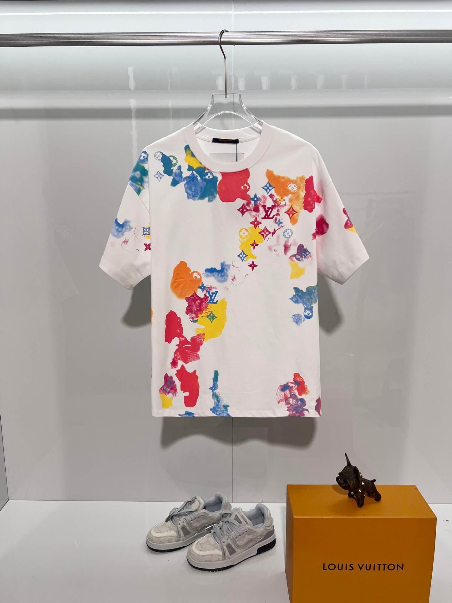 Louis Vuitton Watercolor Monogram T-Shirt – White Multicolor