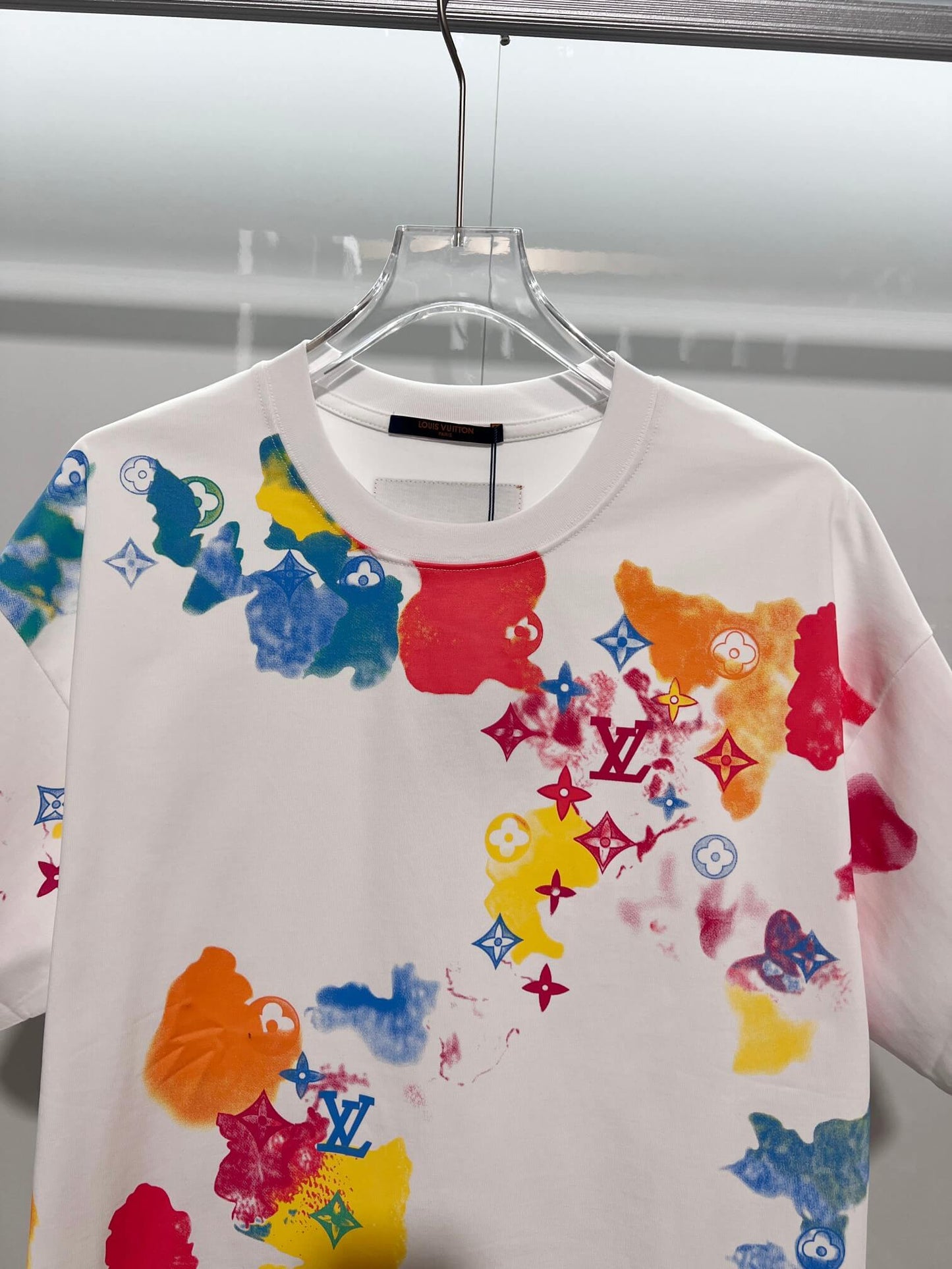 Louis Vuitton Watercolor Monogram T-Shirt – White Multicolor