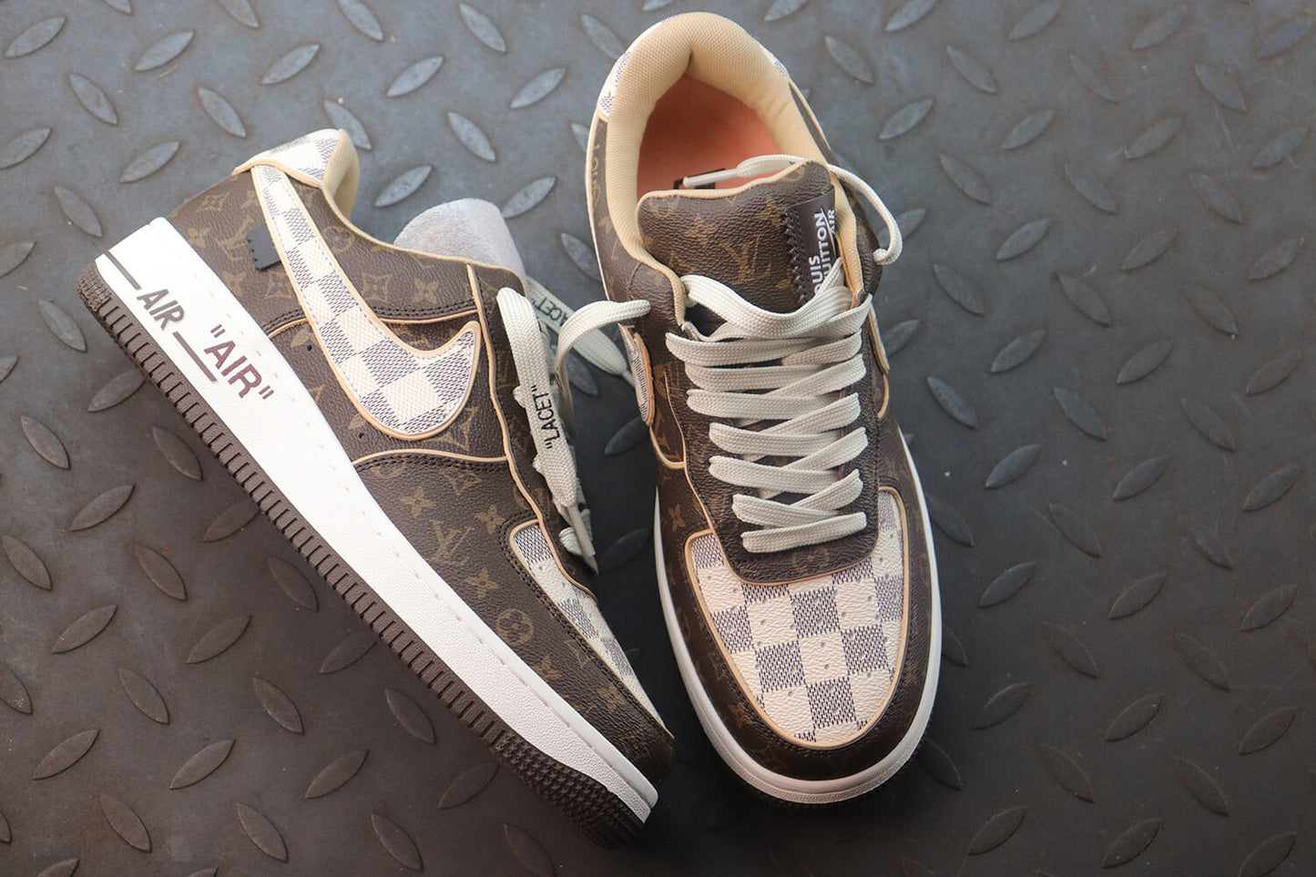 Louis Vuitton X Air Force 1 Low Trainer Brown Monogram Sneakers