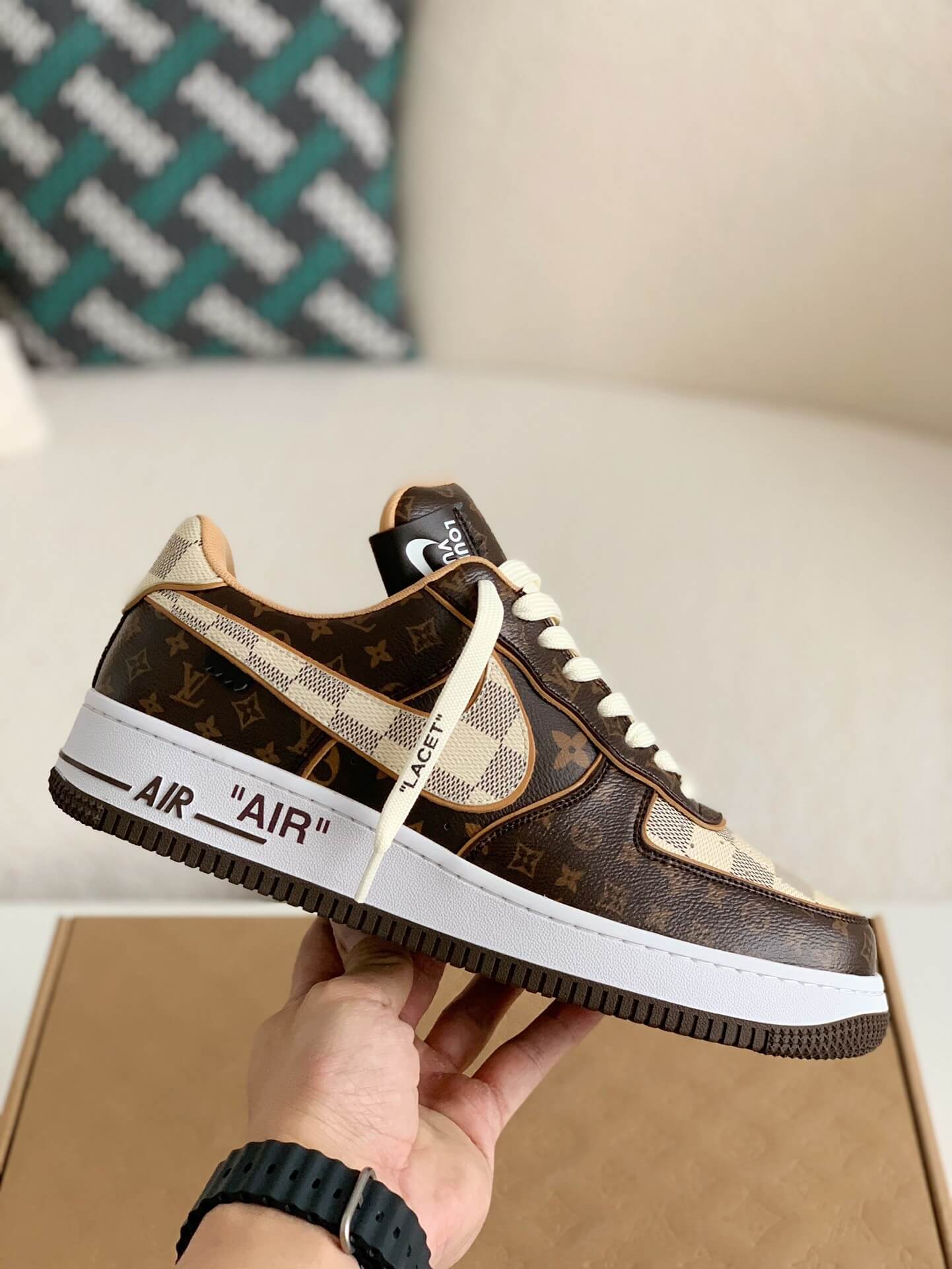 Louis Vuitton X Air Force 1 Low Trainer Brown Monogram Sneakers