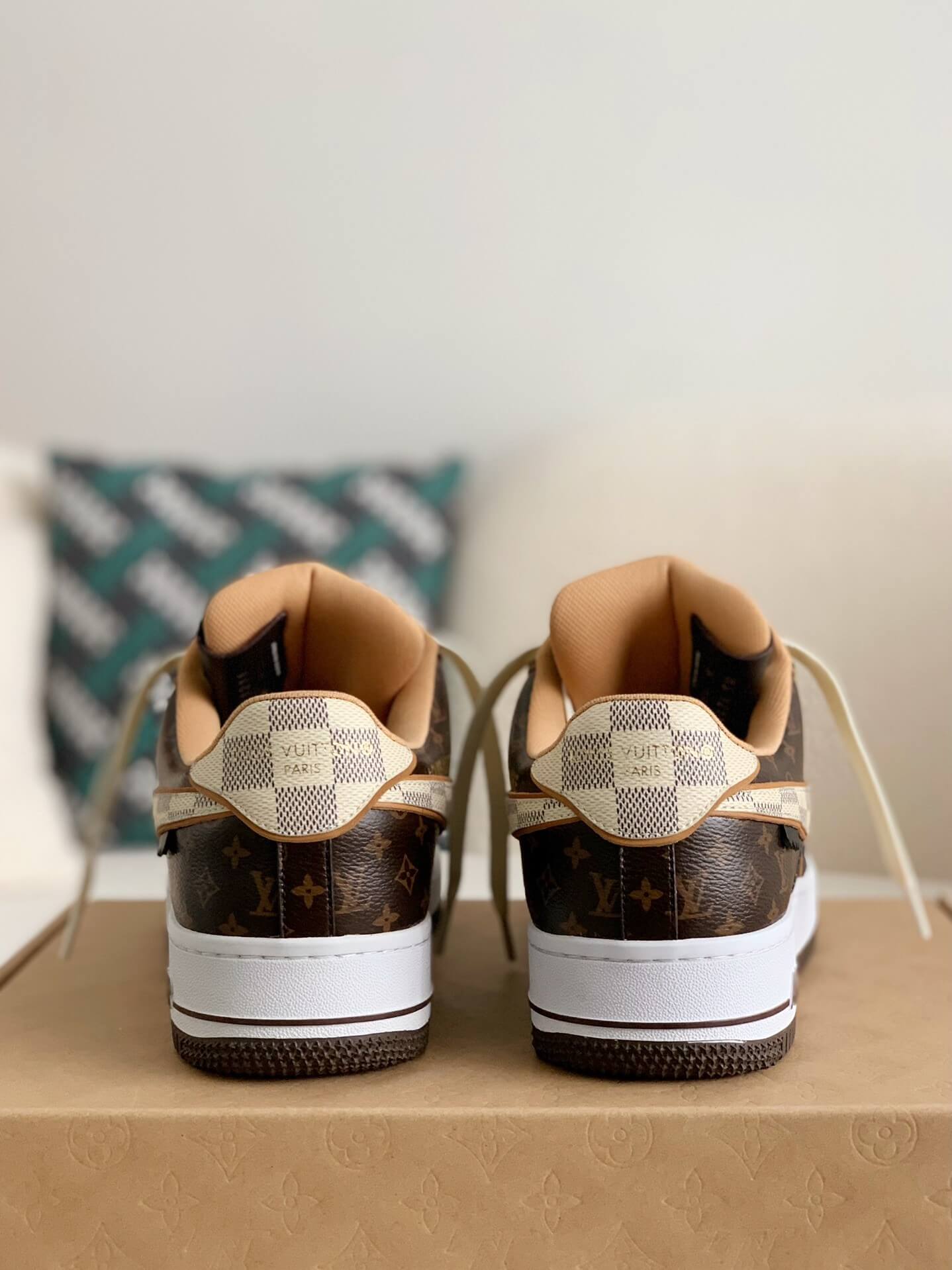 Louis Vuitton x Air Force 1 Low Trainer Brown Monogram Sneakers 45