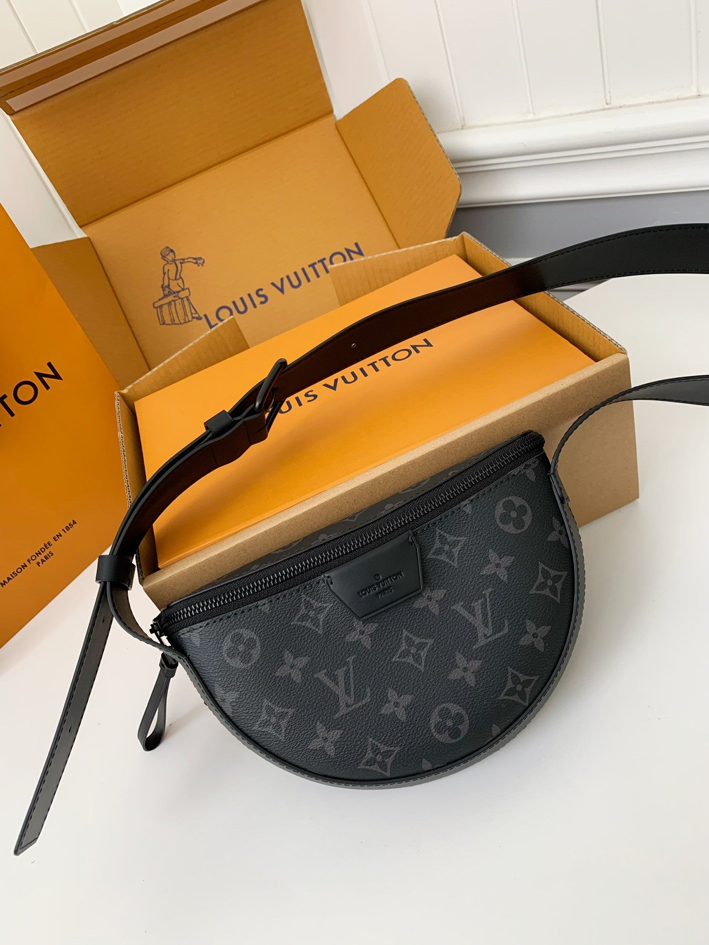 Louis Vuitton LV  Monogram Eclipse Moon Crossbody