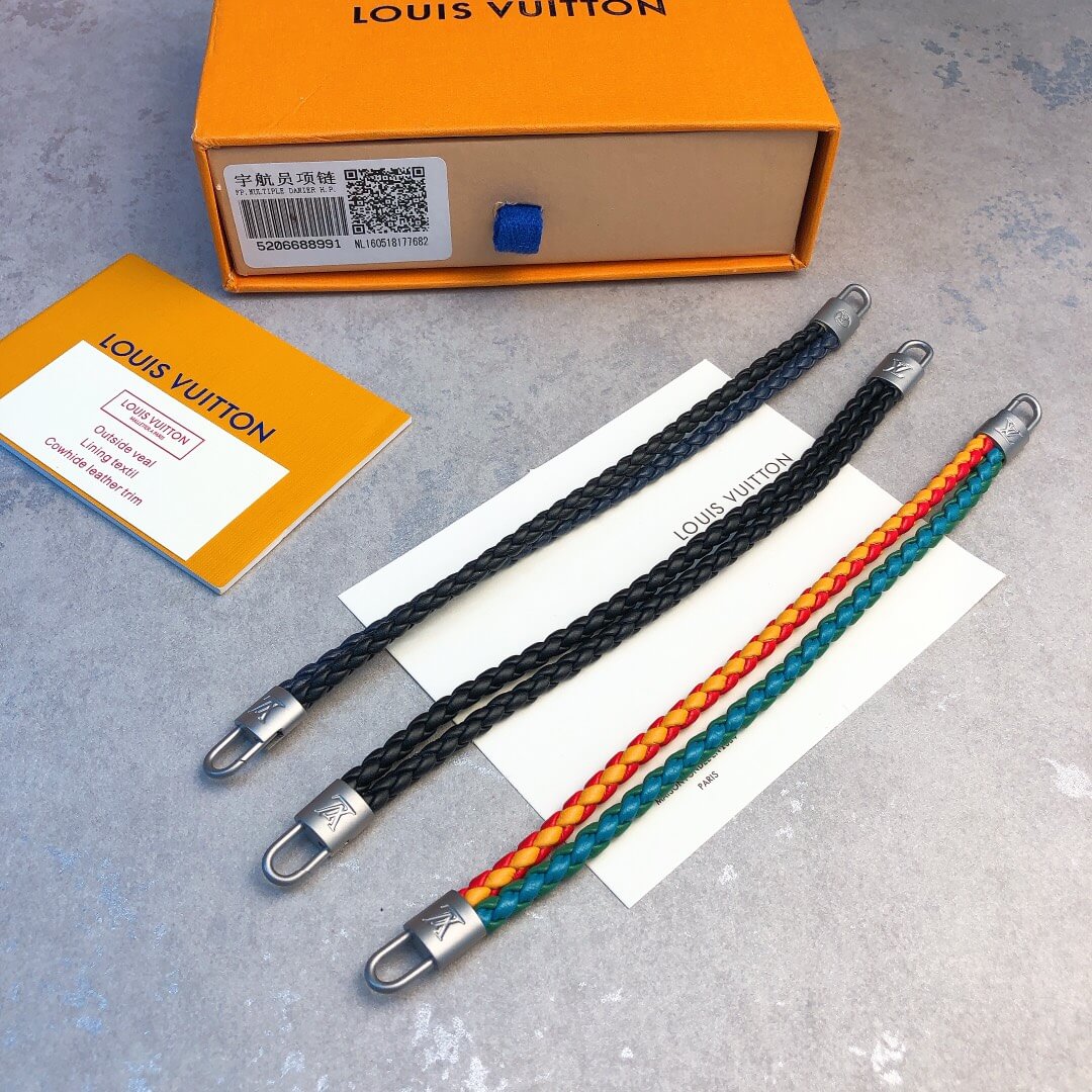 Louis Vuitton LV Double Wrap Leather Bracelet