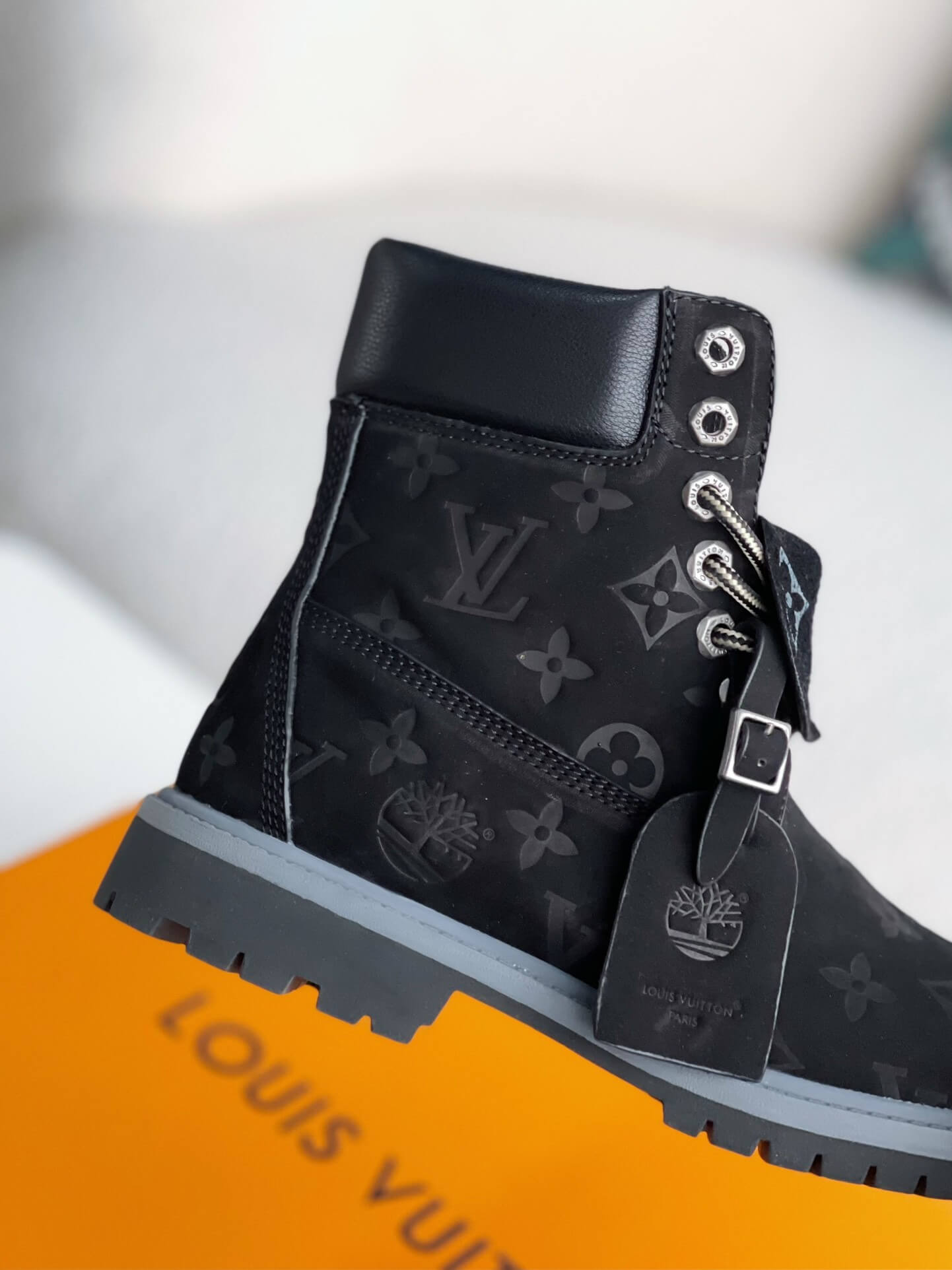 Louis Vuitton x Timberland 6-Inch Ankle Boot "Black"