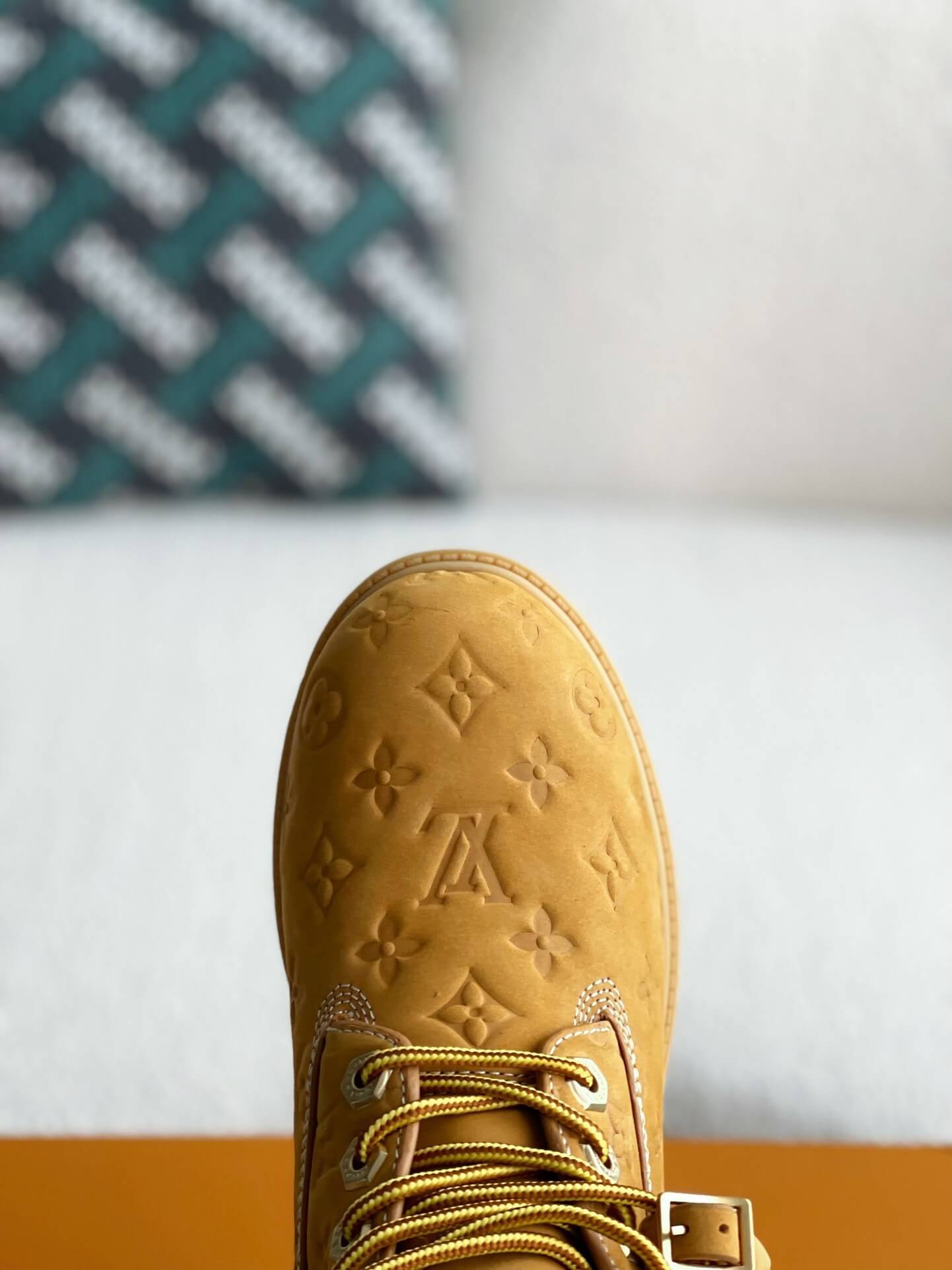 Louis Vuitton x Timberland 6-Inch Ankle Boot in Wheat Monogram