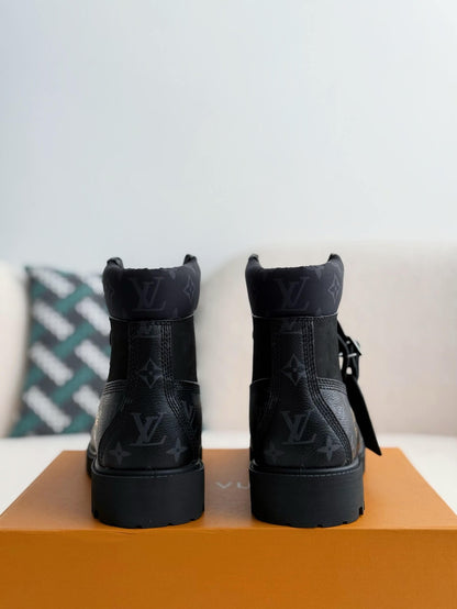 Louis Vuitton x Timberland 6-in Ankle Black Boot