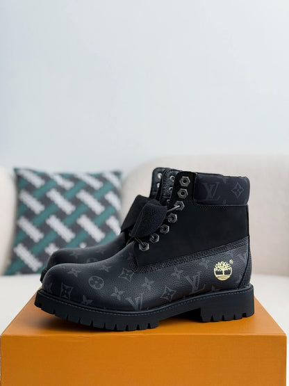 Louis Vuitton x Timberland 6-in Ankle Black Boot