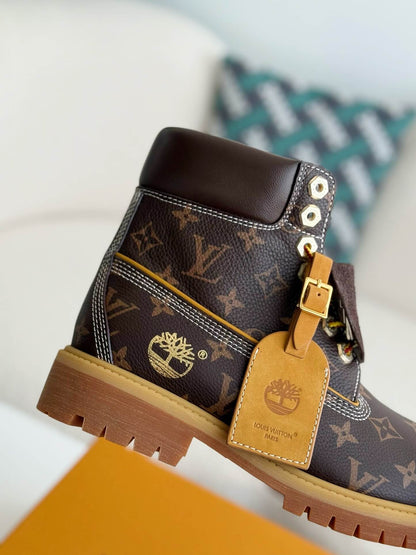 Louis Vuitton x Timberland Monogram Brown 6-Inch Ankle Boot