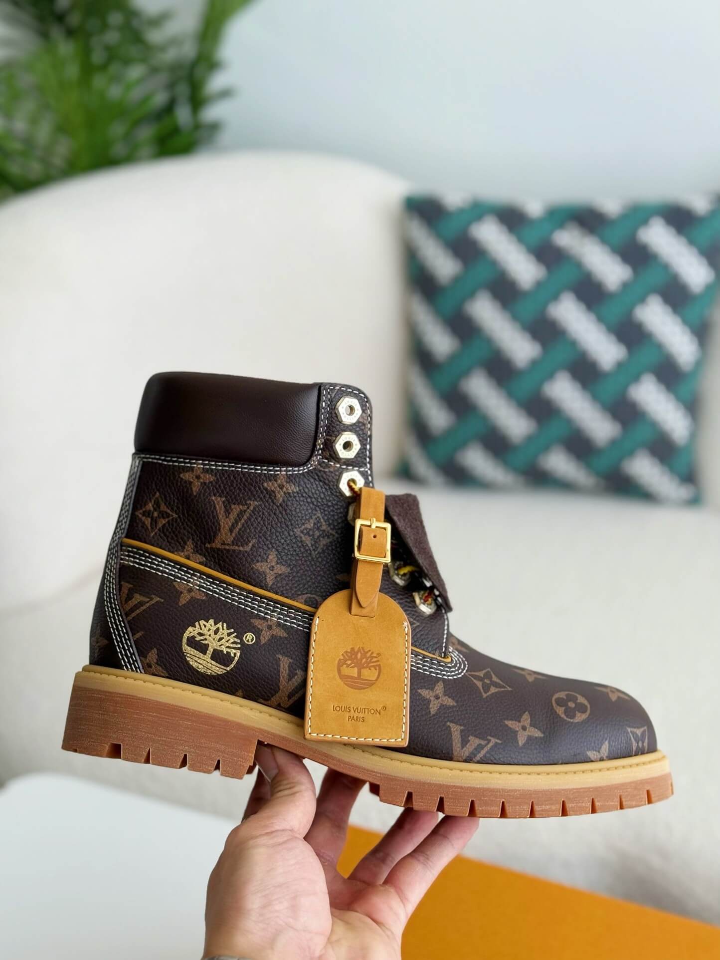 Louis Vuitton x Timberland Monogram Brown 6-Inch Ankle Boot