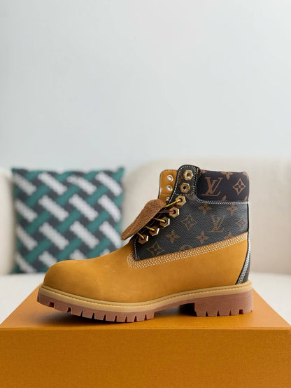 Louis Vuitton x Timberland Wheat Base Monogram 6-Inch Ankle Boot