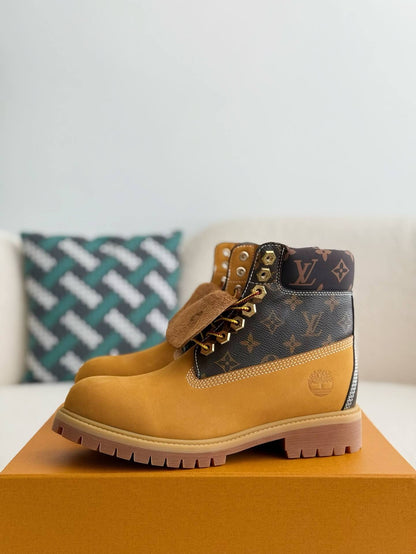 Louis Vuitton x Timberland Wheat Base Monogram 6-Inch Ankle Boot