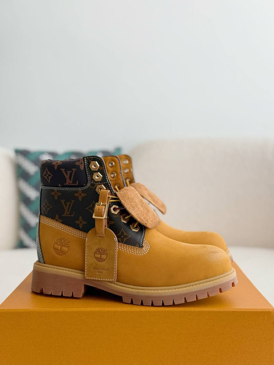 Louis Vuitton x Timberland Wheat Base Monogram 6-Inch Ankle Boot