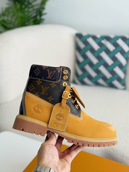 Louis Vuitton x Timberland Wheat Base Monogram 6-Inch Ankle Boot