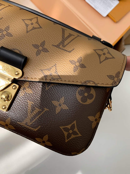 Louis Vuitton LV Bicolour Pochette Métis Monogram Reverse Handbag