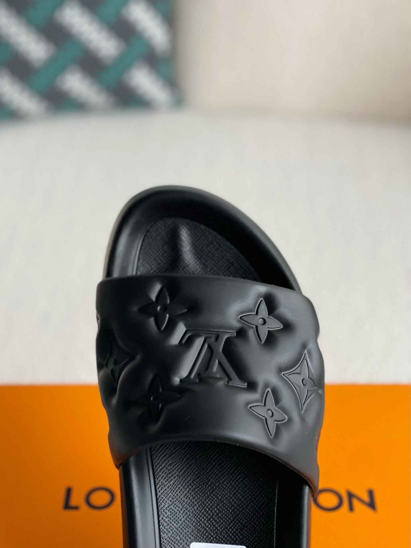 Louis Vuitton LV Mule Black Waterfront Slides