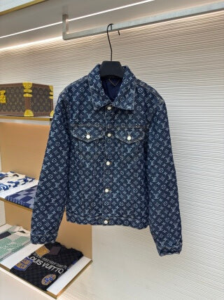 Louis Vuitton Monogram Jacquard Denim Skate Jacket 'Indigo'