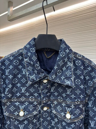 Louis Vuitton Monogram Jacquard Denim Skate Jacket 'Indigo'