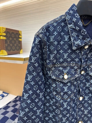 Louis Vuitton Monogram Jacquard Denim Skate Jacket 'Indigo'
