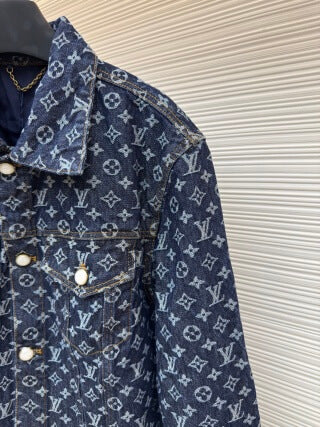 Louis Vuitton Monogram Jacquard Denim Skate Jacket 'Indigo'