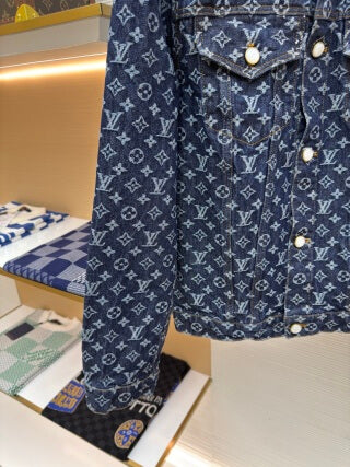 Louis Vuitton Monogram Jacquard Denim Skate Jacket 'Indigo'