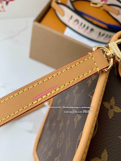 Louis Vuitton LV Brown Monogram Diane Satchel Shoulder Bag